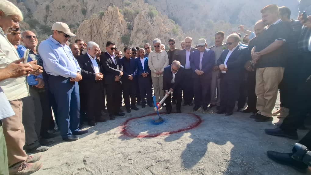 قطعه سوم محور گچساران _ چرام کلنگ زنی شد