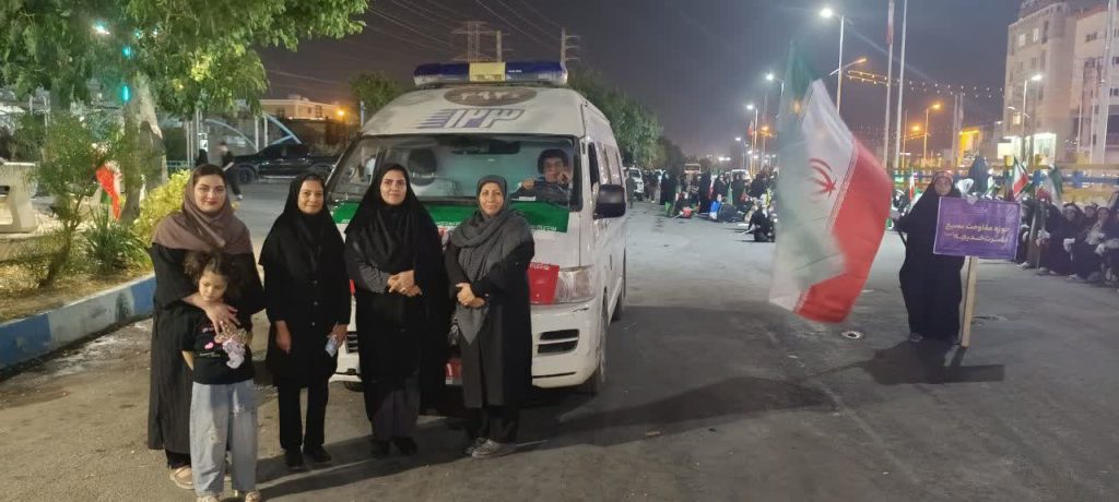 حضور کارکنان بهزیستی و اورژانس اجتماعی گچساران در تجمع «جان‌فداها»